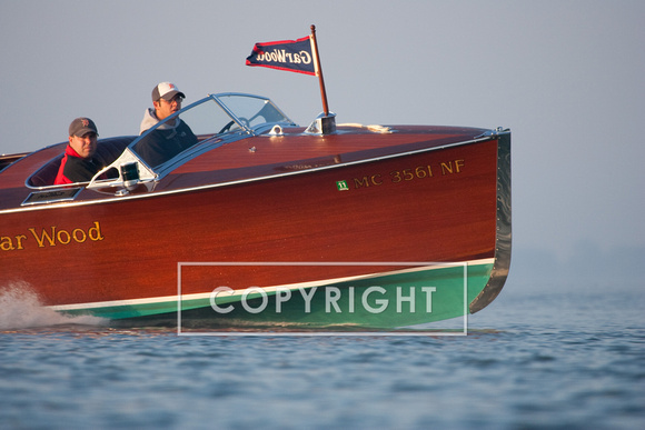 wooden "gar wood" boat